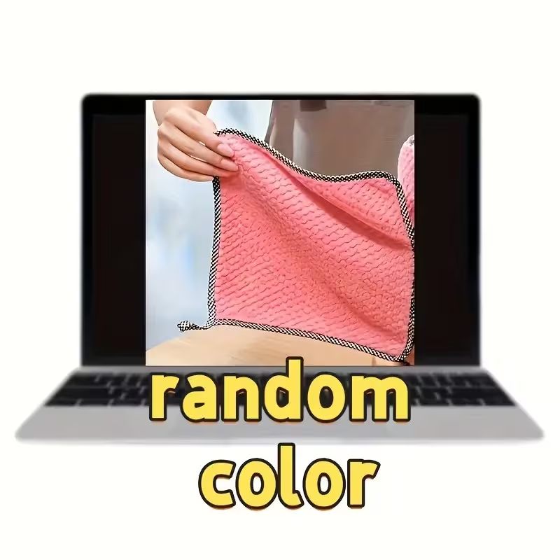 1 pack of kitchen paper towels, mixed color absorbent cloth