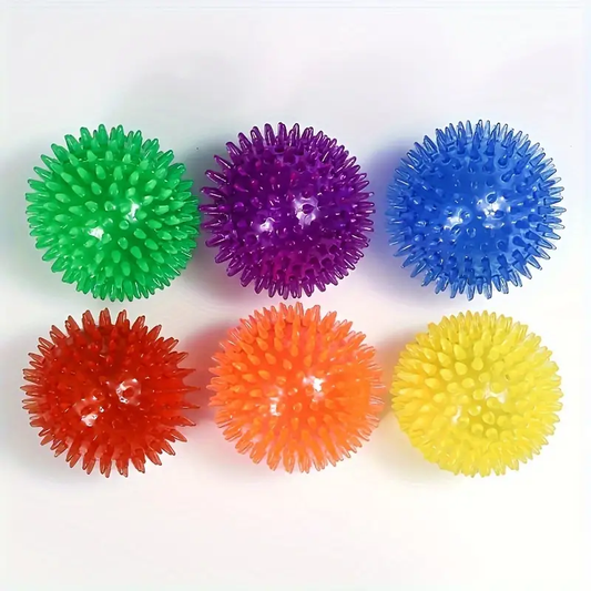 Two squeaky dog toy balls, puppy teething chew toys