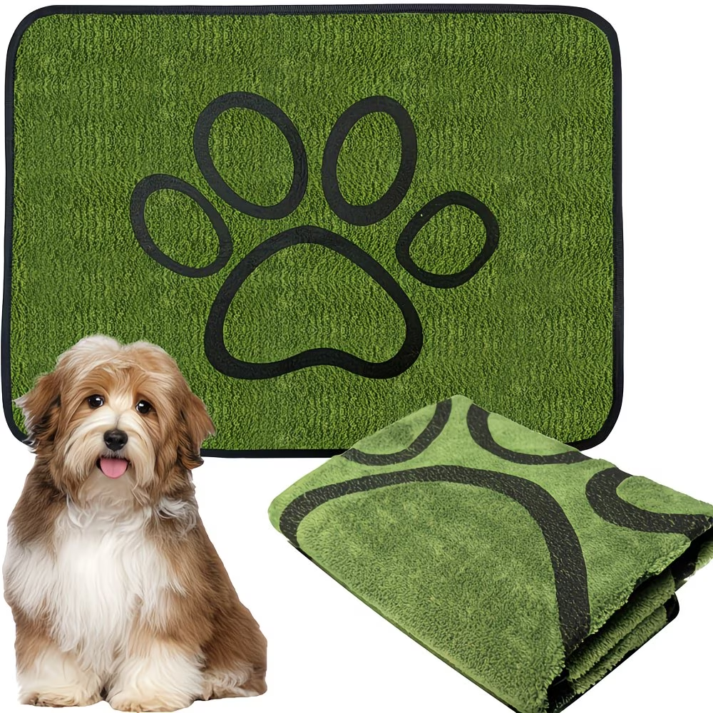 This washable dog pad is highly absorbent and reusable.