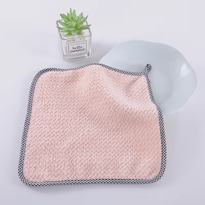 1 pack of kitchen paper towels, mixed color absorbent cloth