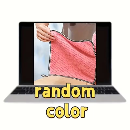 1 pack of kitchen paper towels, mixed color absorbent cloth